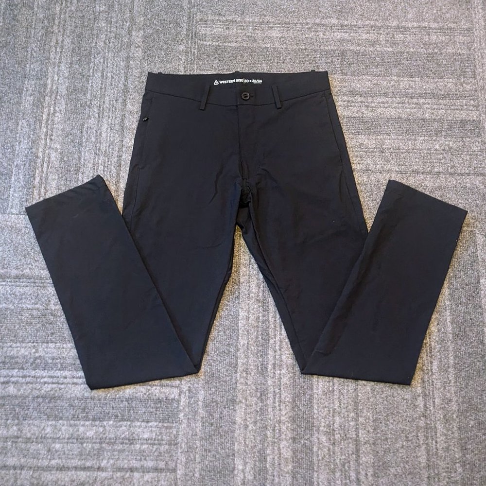 Western Rise Evolution Chino Lightweight Travel/Outdoor Pants | Black | 30